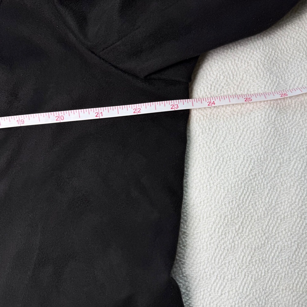 CoffeeShop New York Black Faux Suede Full Zip Fall Jacket Womens XL - Picture 8 of 15